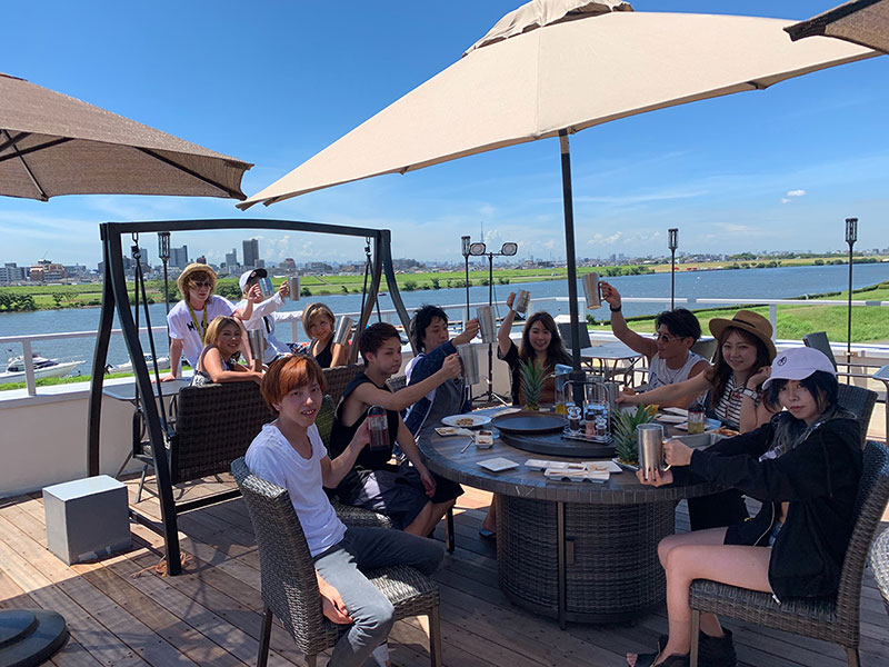 バーベキューの様子