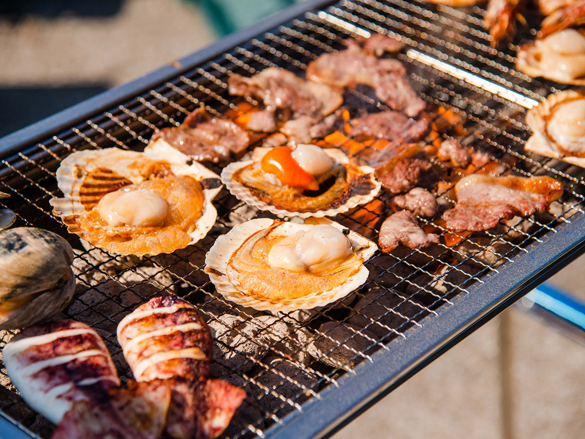 バーベキューの様子