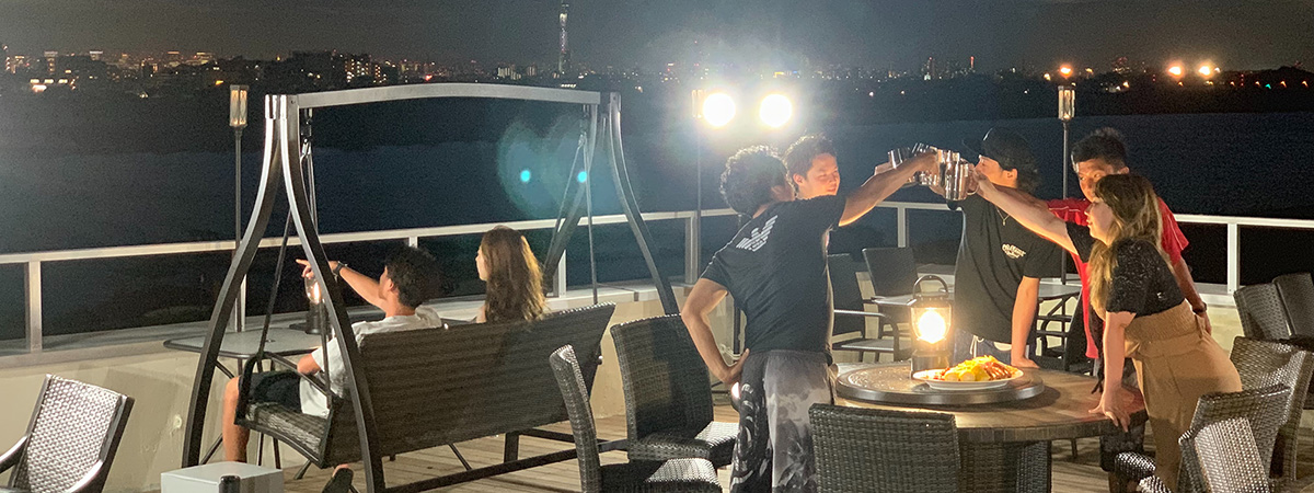 バーベキューの様子