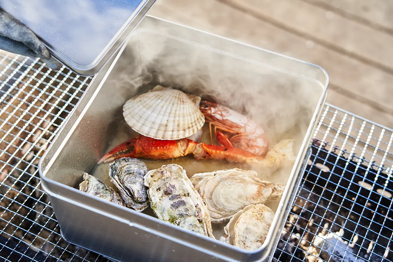 BIBI 名物海鮮カンカン焼プラン（漁師料理）