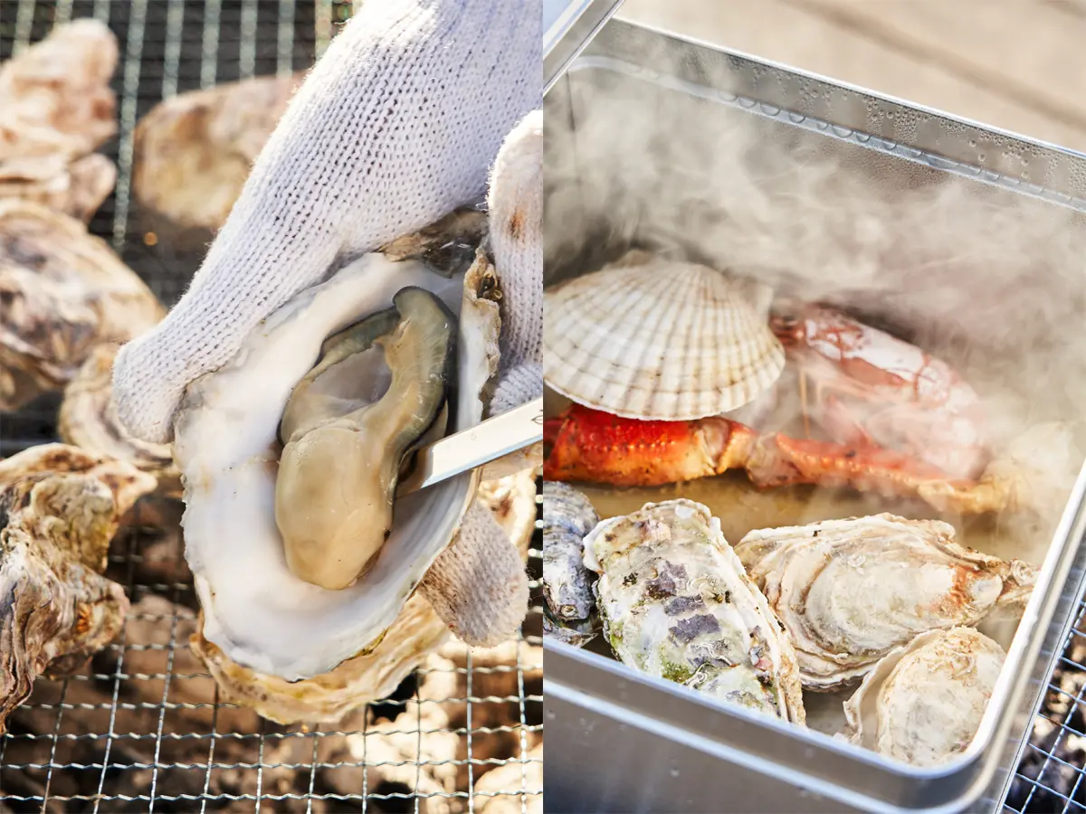 バーベキューの様子